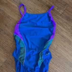 Speedo Relaunch Splice Flyback One Piece Deep Blue Pro LT Size 14/40